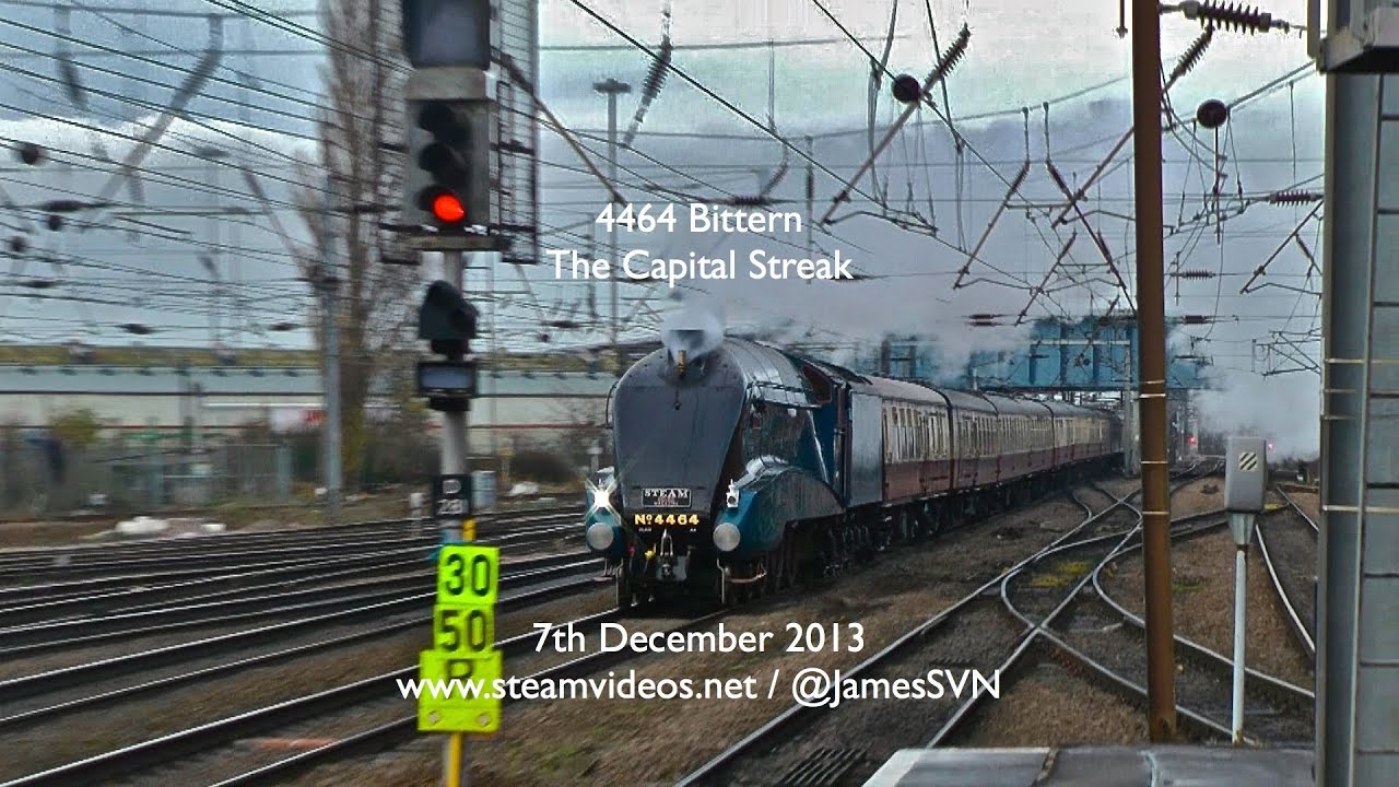 4464 flies 'up' the ECML - The Capital Streak 07-12-13