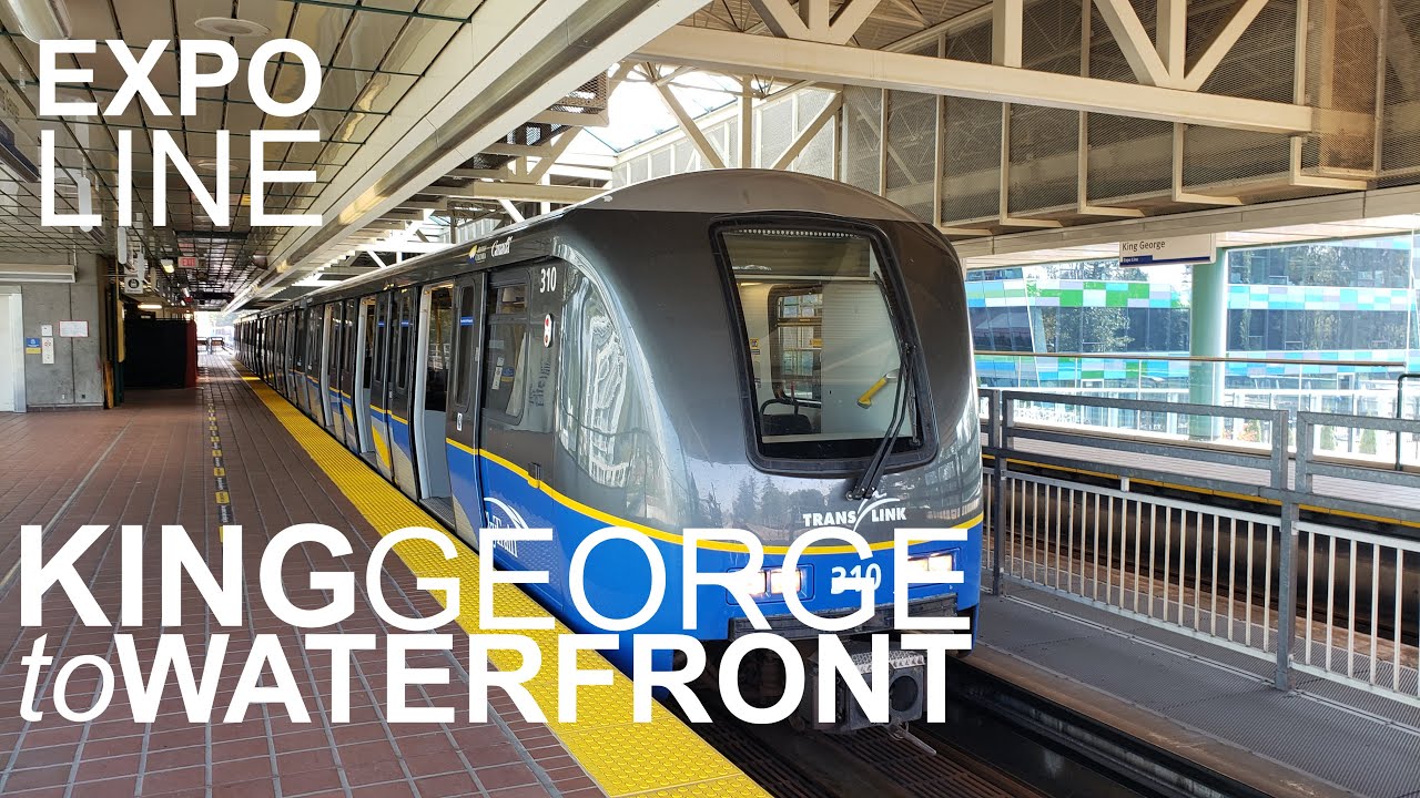 Complete Real Time SkyTrain Ride - Expo Line from King George to Waterfront