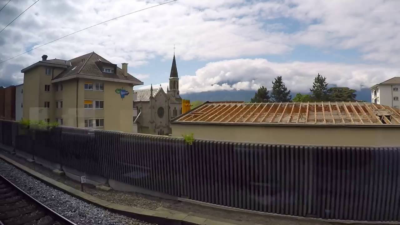 Lausanne - Montreux - Aigle - Bex Train Ride (Switzerland)