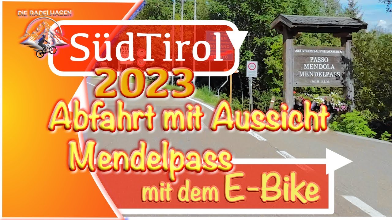 SüdTirol - Abfahrt mit Ausblick vom Mendelpass 16 km