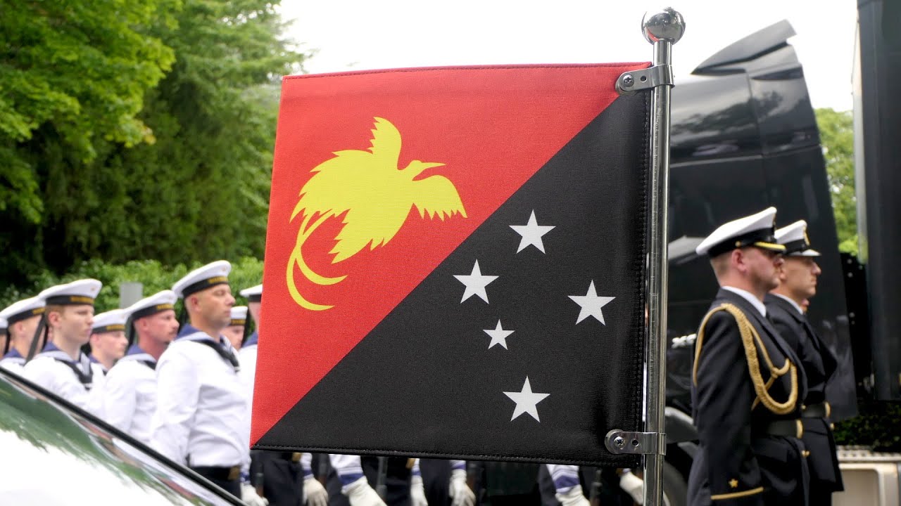 Nationalhymne Papua-Neuguinea 16.07.2025 Schloss Bellevue