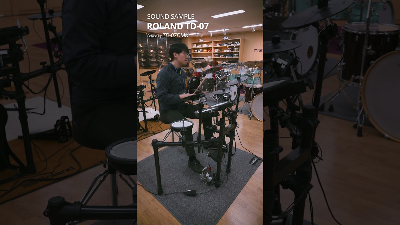 Roland 전자 드럼 TD-07 모듈 사운드 샘플