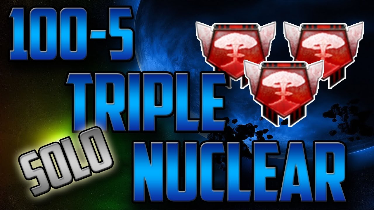 BO2: TRIPLE NUCLEAR SOLO 100-5! - FINALMENTE !