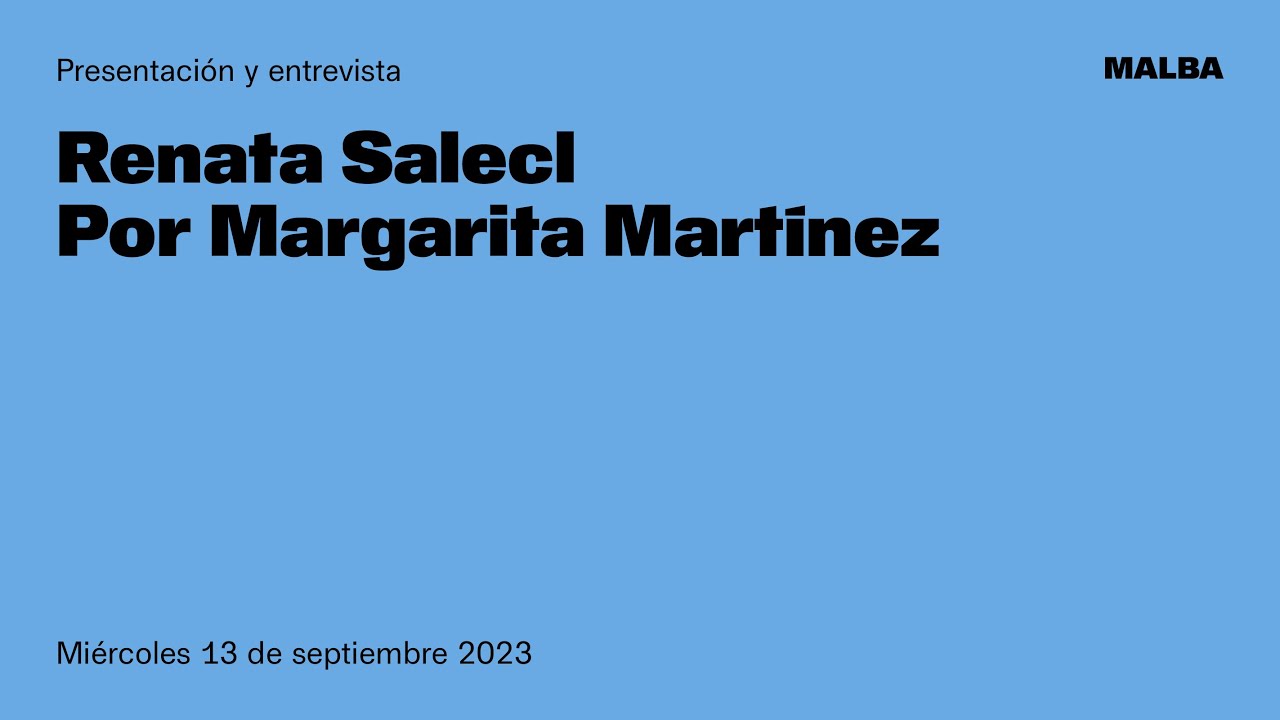 REM #12 — Renata Salecl entrevistada por Margarita Martínez