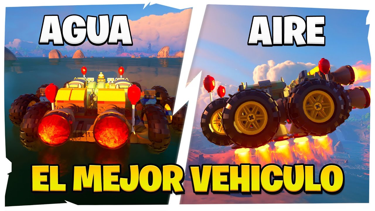 ¡GUÍA para CREAR EL MEJOR VEHÍCULO! ¡Todo en Uno para Aire, Agua y Tierra! LEGO Fortnite