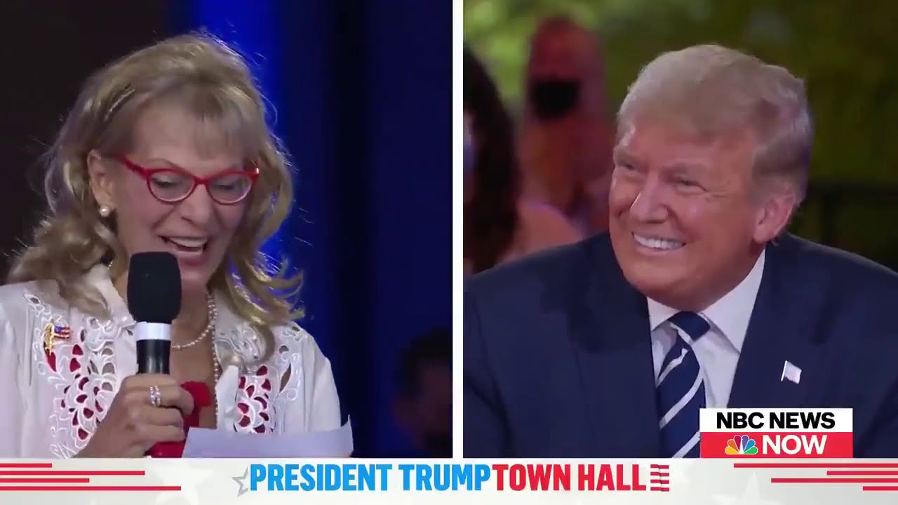 Voter to President Trump: &ldquo;You&rsquo;re so handsome when you smile.