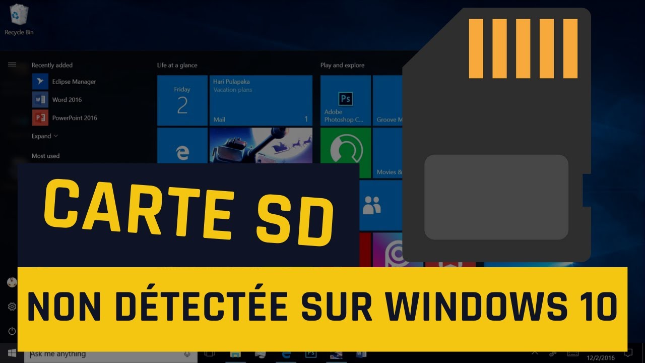 Mon ordinateur ne d&eacute;tecte pas ma carte Micro SD sur Windows 10 [R&eacute;solu]