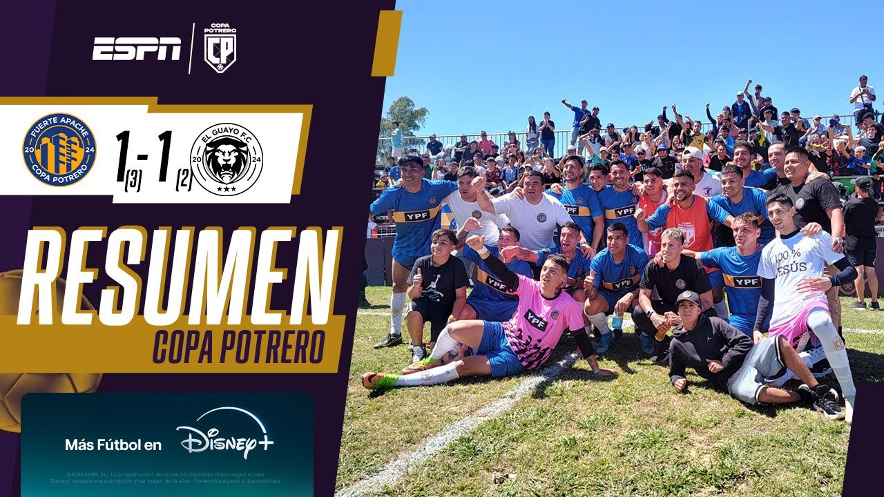 CON TEVEZ Y BERGESSIO, FUERTE APACHE VENCIÓ POR PENALES A EL GUAYO | RESUMEN | COPA POTRERO