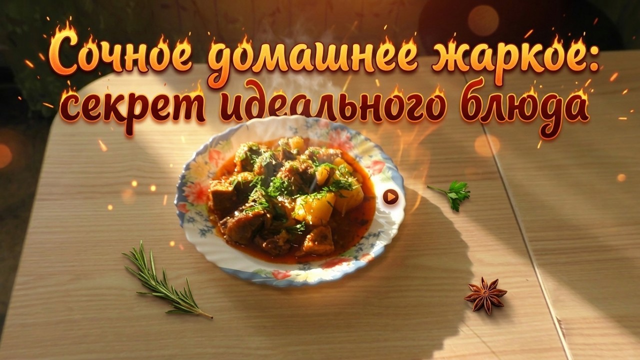 Сочное домашнее жаркое: секрет идеального блюда