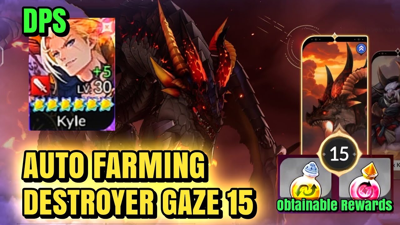 Easy Preset Auto Destroyer Gaze 15 с Кайлом | Seven Knights Re:Birth Raid