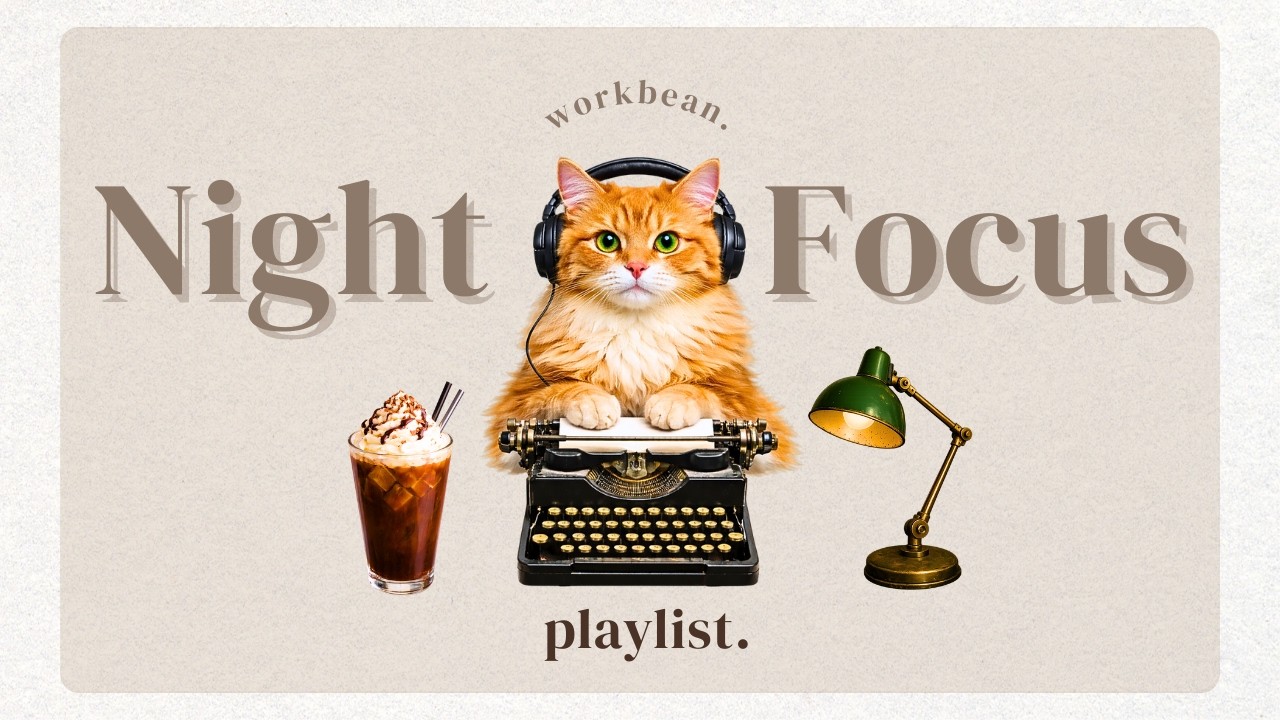 【4-Hour Focus Music】Lo-fi beats for deep focus, study & work | Late-night work session 🌙