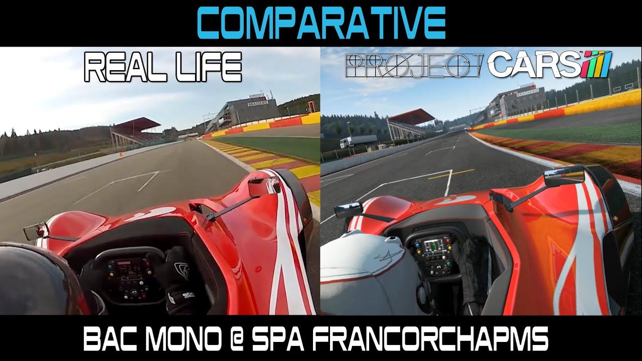 Project CARS Vs Real Life - Bac Mono @ Spa Francorchamps