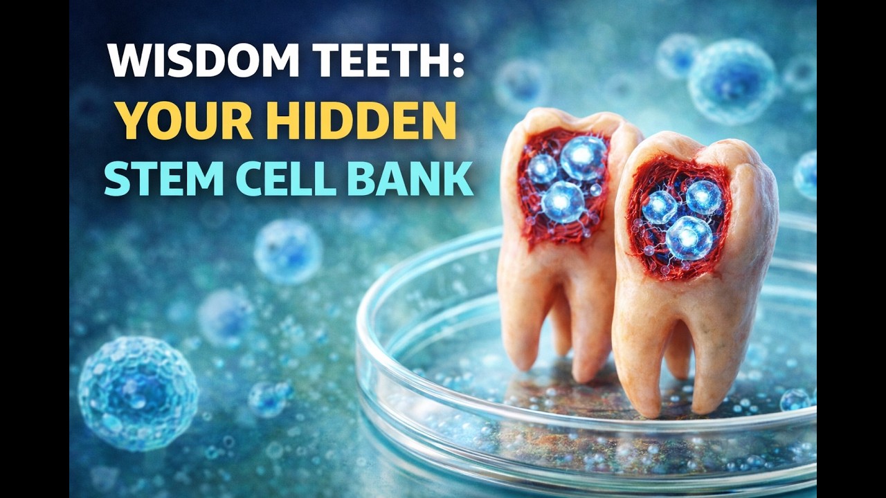 Wisdom Teeth - Your Hidden Stem Cell Bank #science #teeth #cells #medicine #fyp