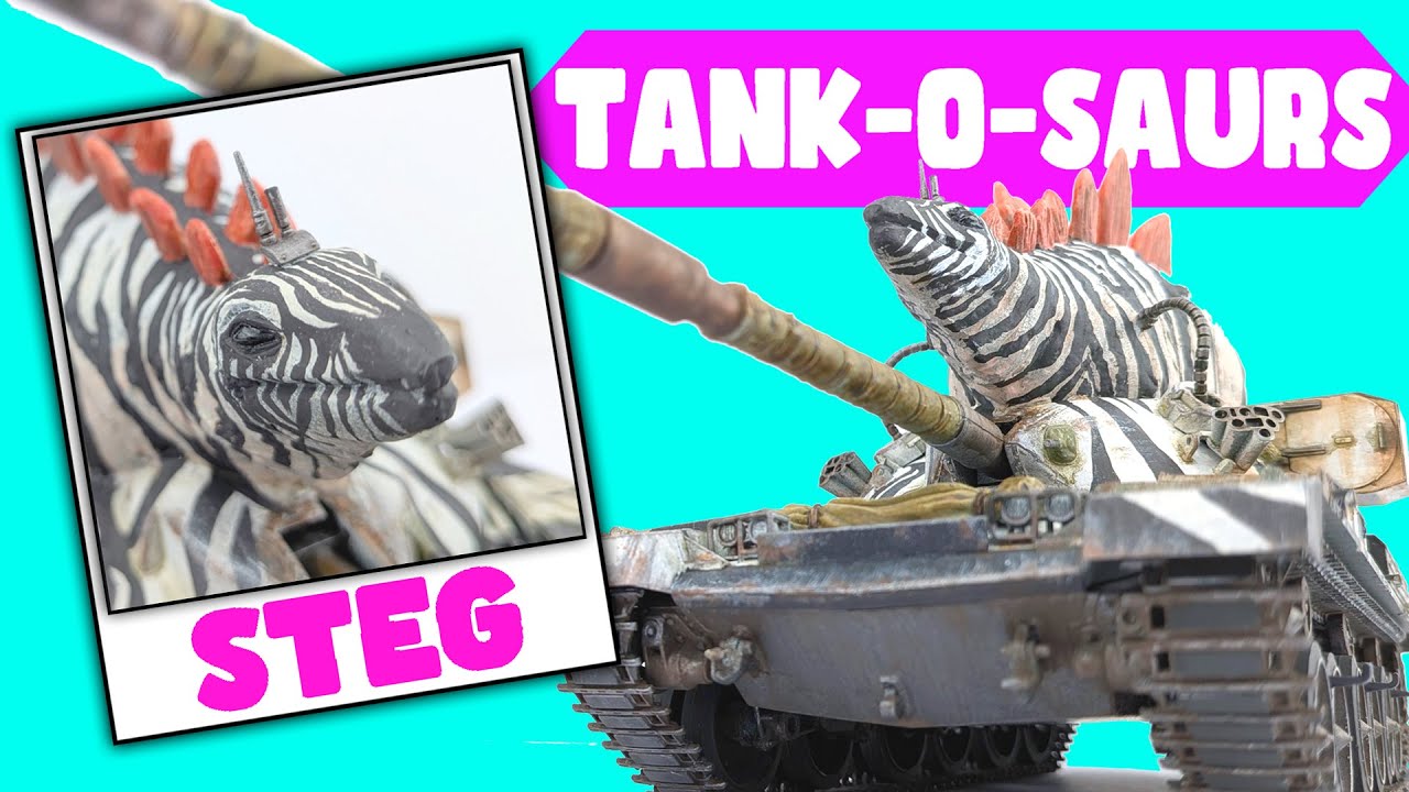 Эпичная сборка танка-динозавра! Объединение модели танка Stegosaur от Tamiya в масштабе 1/35 с та...