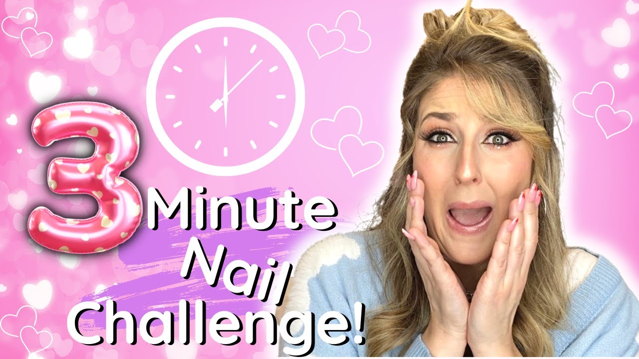 Can I Do Nail Art In Under 3 Minutes?! 😮 | Valentine's Day Nail Art ❤️