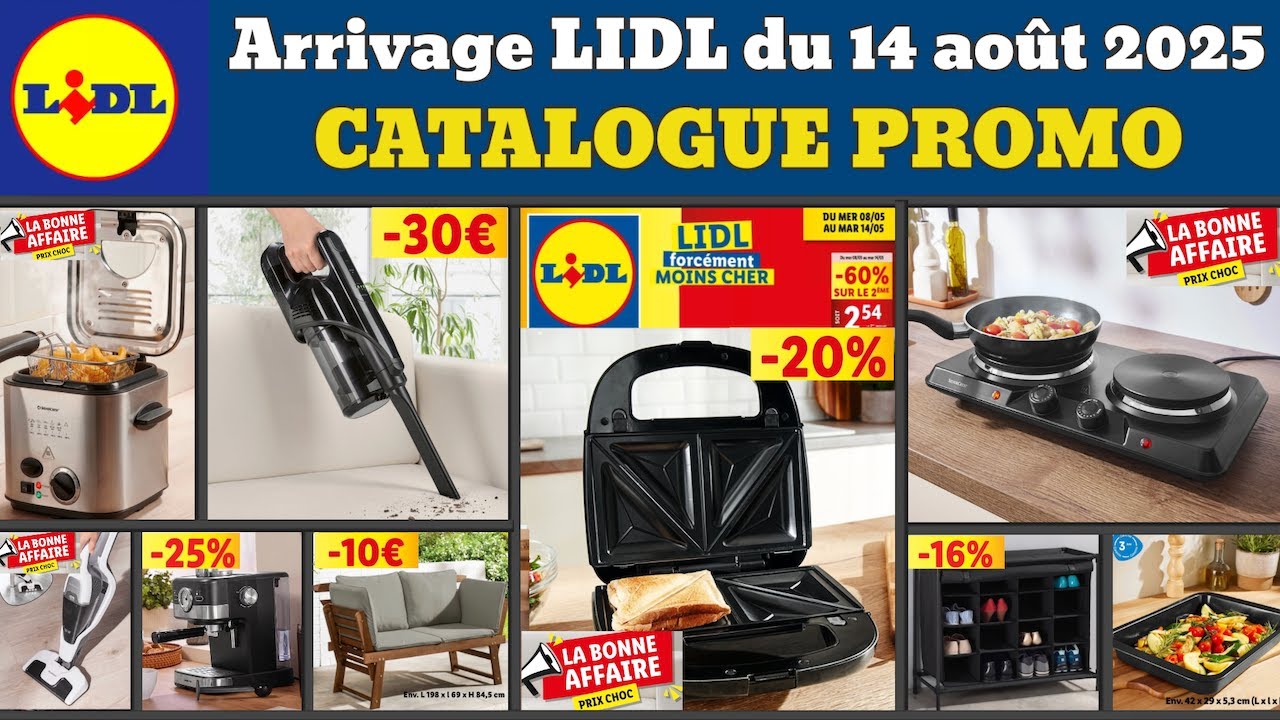 catalogue LIDL du 14 août 2025 ✅ Arrivage maison cuisine 🔥 Promos deals SilverCrest pub
