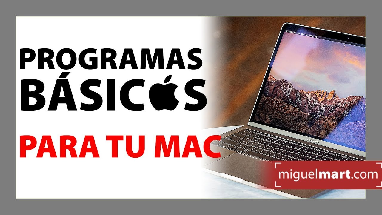 Базовые программы для Mac Испанский 