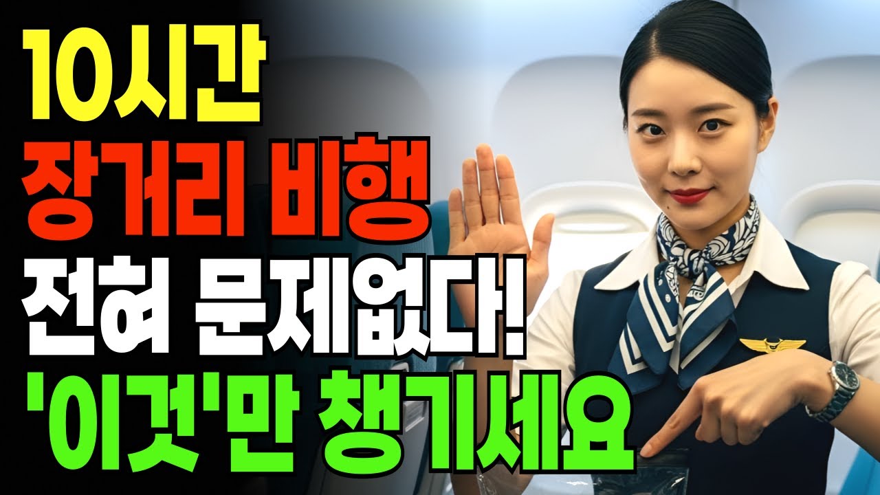 60대 이상 시니어 장거리 해외여행 필수품 기내준비물 추천! 장거리 비행 걱정 끝내드립니다
