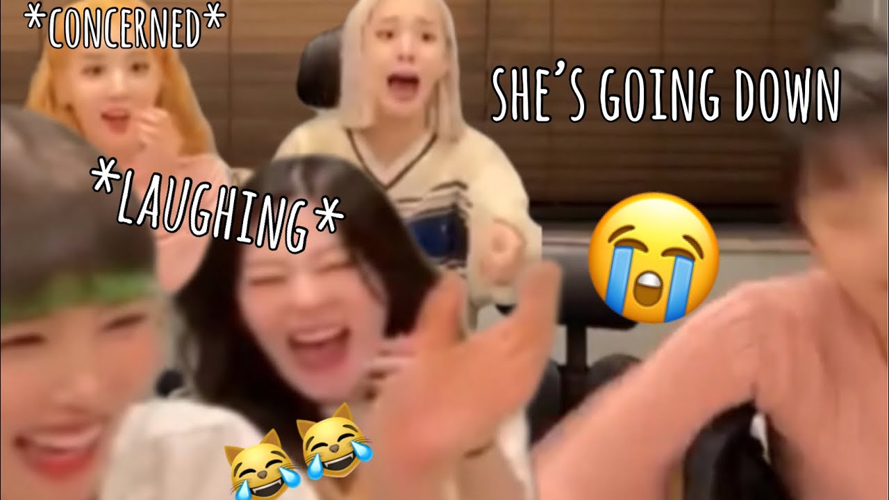 STAYC reacting to Sumin falling down 😆 (ENG SUB)