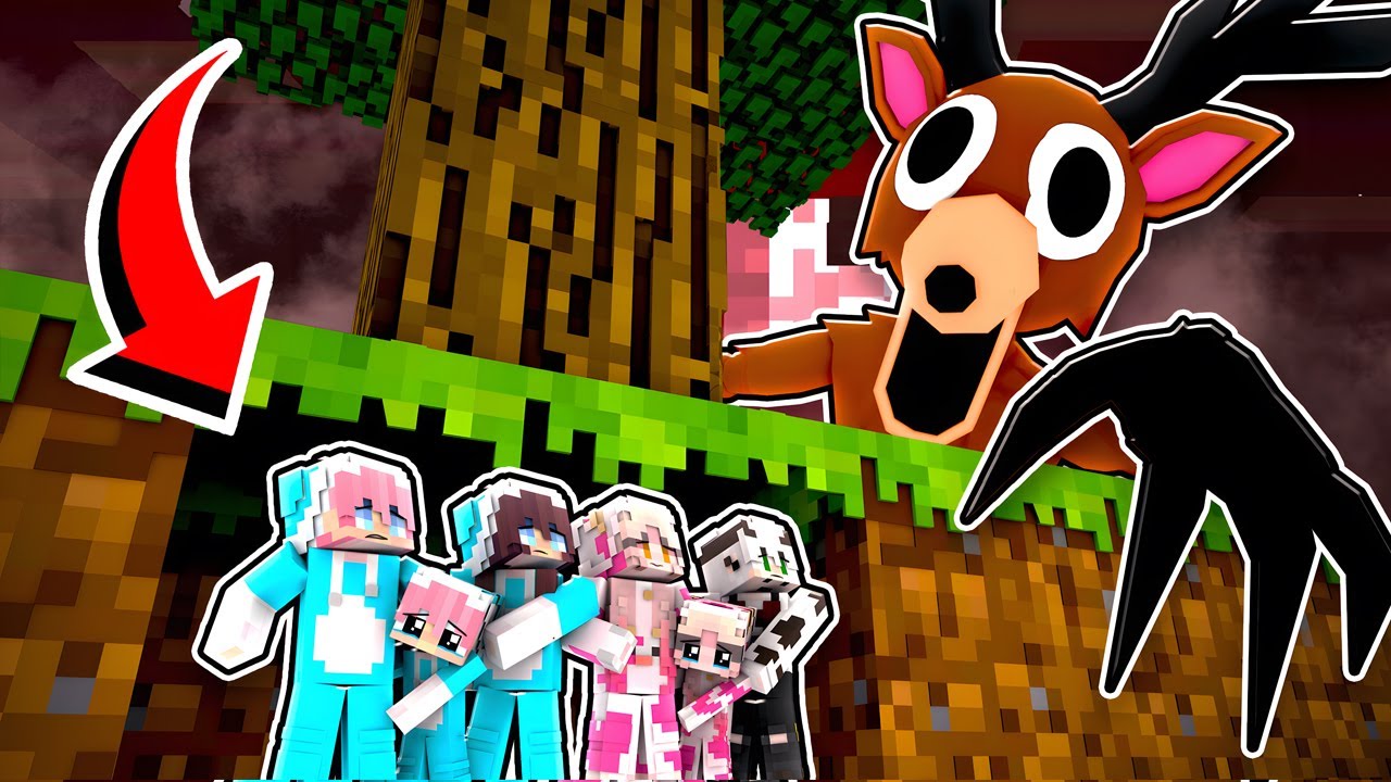 MOMON & ATUN SEMBUNYI UNTUK BERTAHAN DARI SERANGAN DEER YANG MENGAMUK di MINECRAFT ft @BANGJBLOX