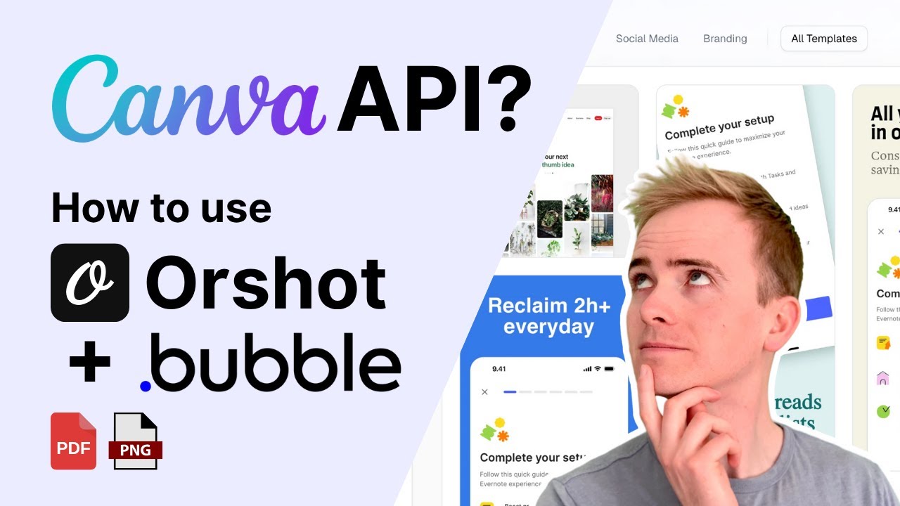 Bubble.io и Orshot: автоматическая генерация изображений и PDF-файлов (альтернатива API Canva)