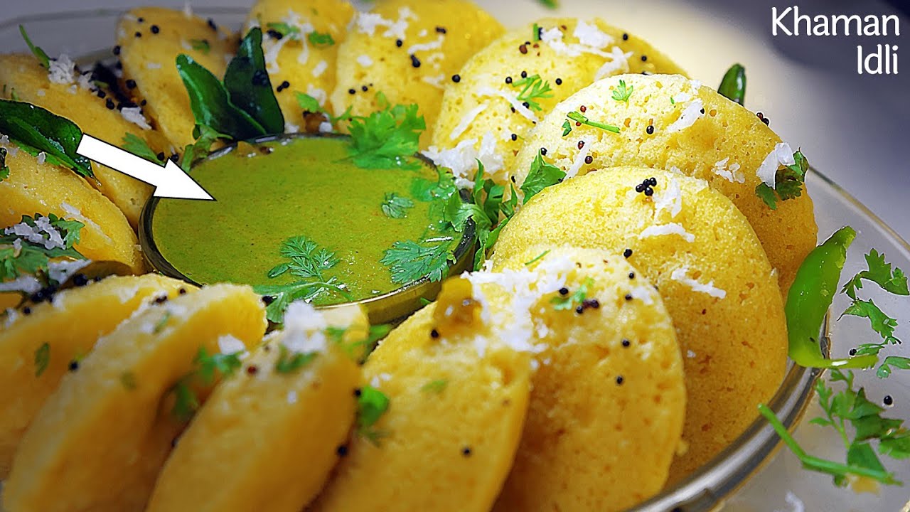 Khaman Idli - सोफ़्ट​ जालीदार खामन इडली - Soft and spongy Idli - Khaman recipe - Dhokla Idli - Snacks