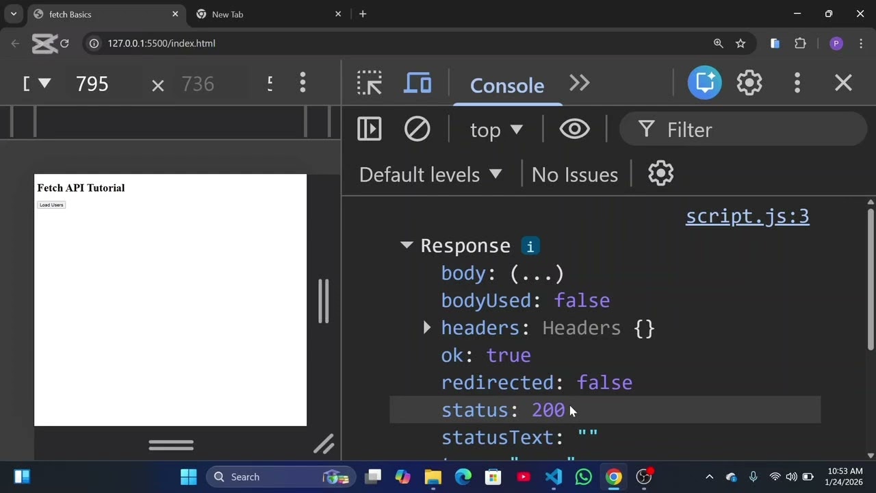 JavaScript Fetch API Explained | Get Data from API Step by Step (Beginner Friendly)