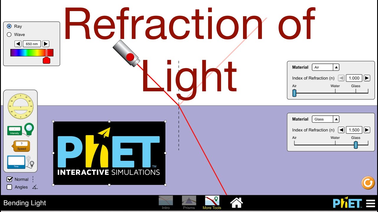 Refraction of Light with PhET Interactive Simulations