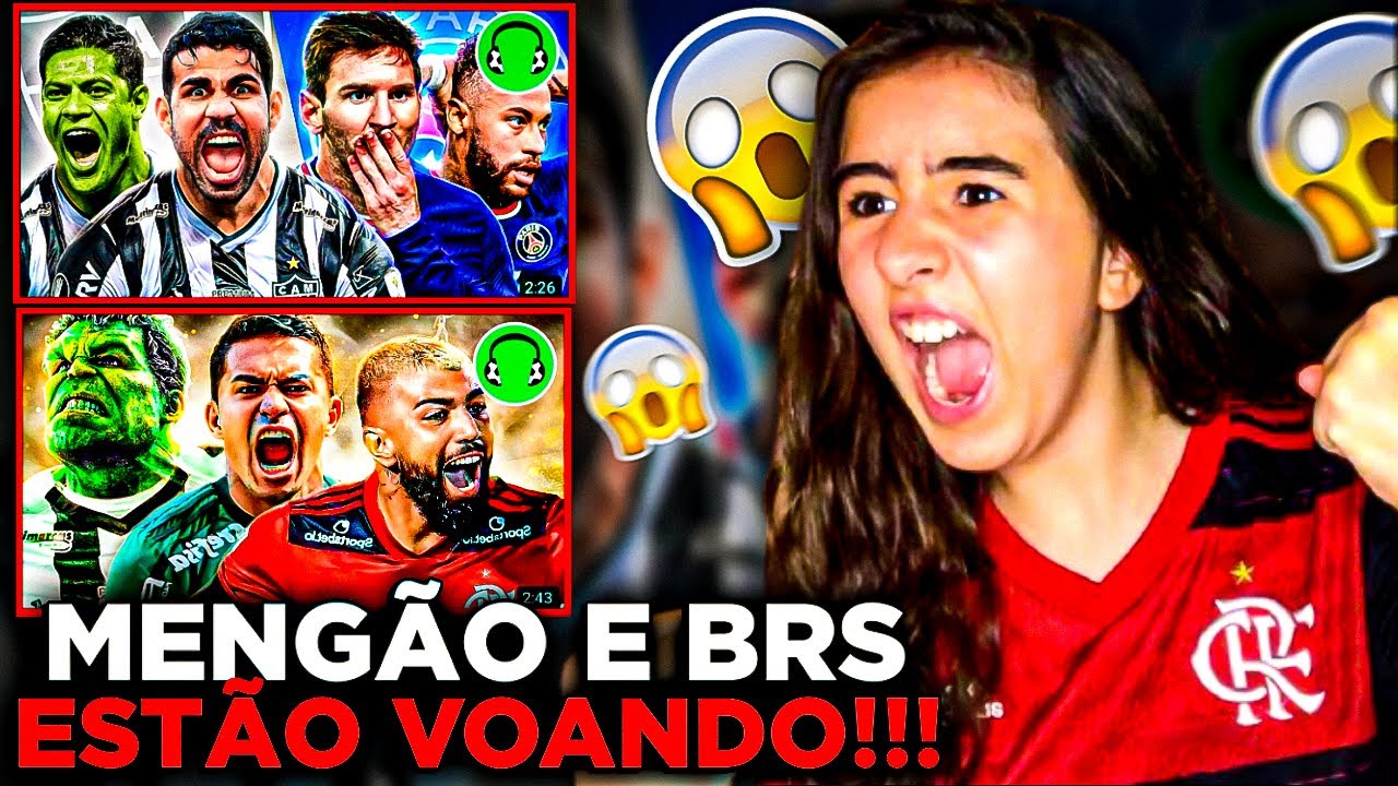 REACT♫ SHOW DOS BR NA LIBERTA! (menos Flu e São Paulo 😂)/ ♫ O GALO VIROU O PSG DAS AMÉRICAS! 😱