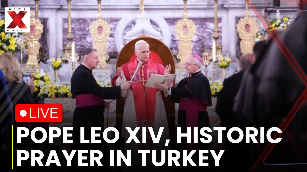 Pope Leo In Istanbul LIVE : Pope Leo XIV Prays in Istanbul&rsquo;s Patriarchal Church of Saint George