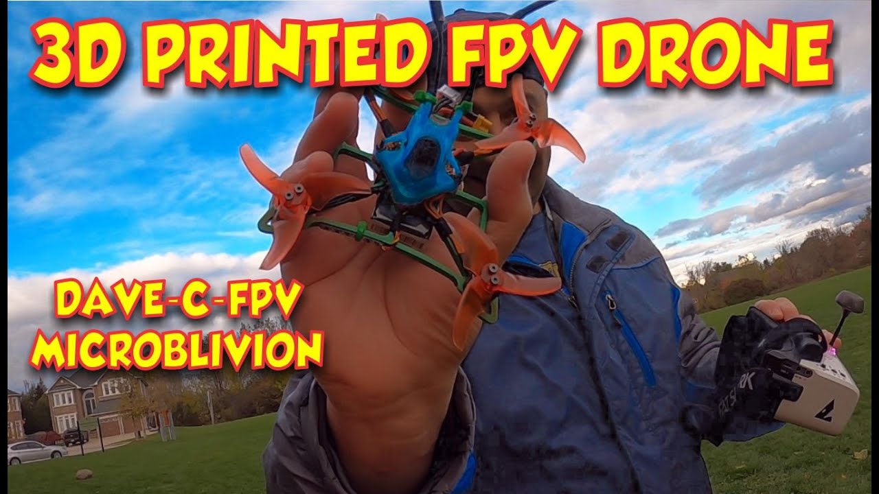 3D Printed FPV Drone - Maiden Flight - jhemcu sh50a - Creality Ender 3 v2 - Microblivion