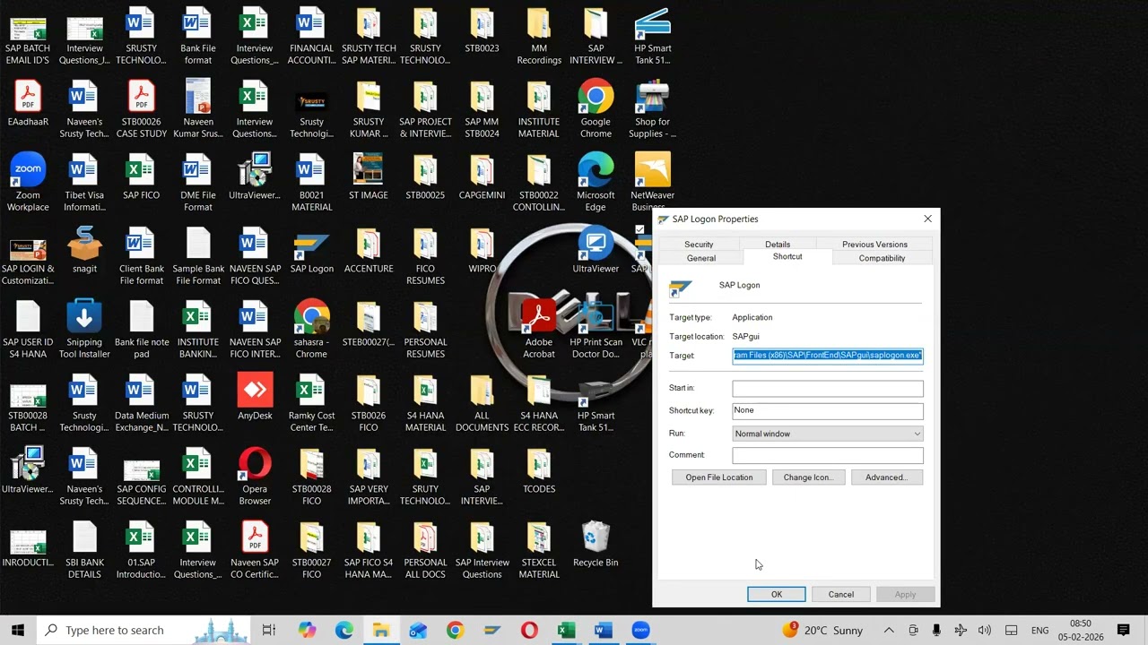 SAP FICO S/4 HANA SAP Login & Screens Introductions Session_0_05.02.2025