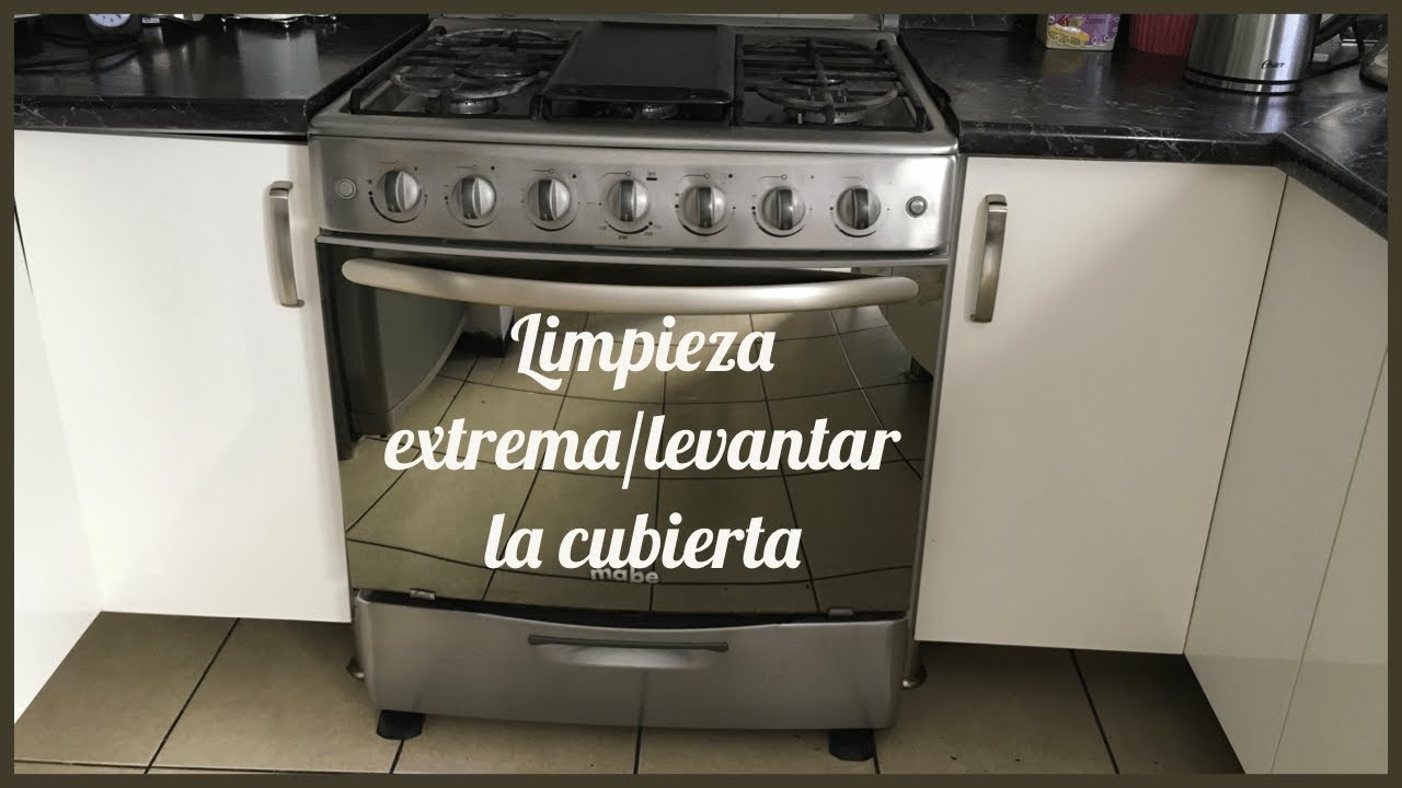 Cómo levantar la cubierta de una estufa Mabe / limpieza profunda