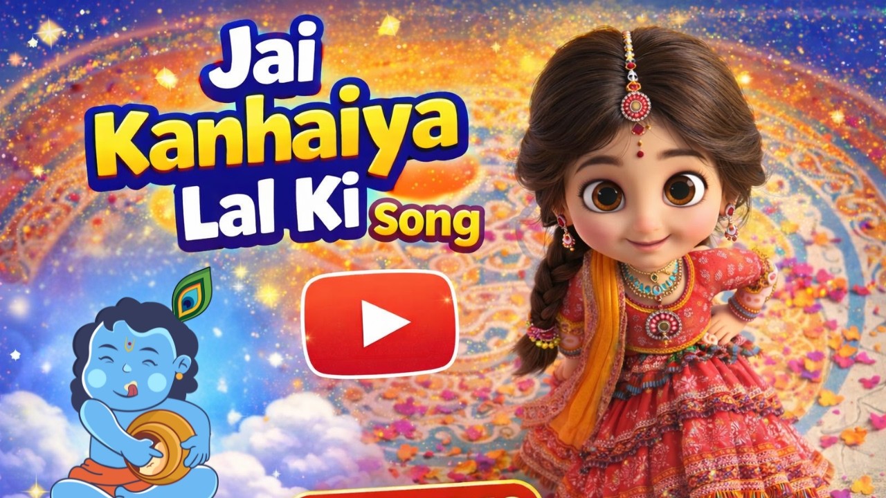 हाथी घोड़ा पालकी जय कन्हैया लाल की Cartoon Video Song | Haathi Ghoda Palki Jai Kanhaiya Lal Ki