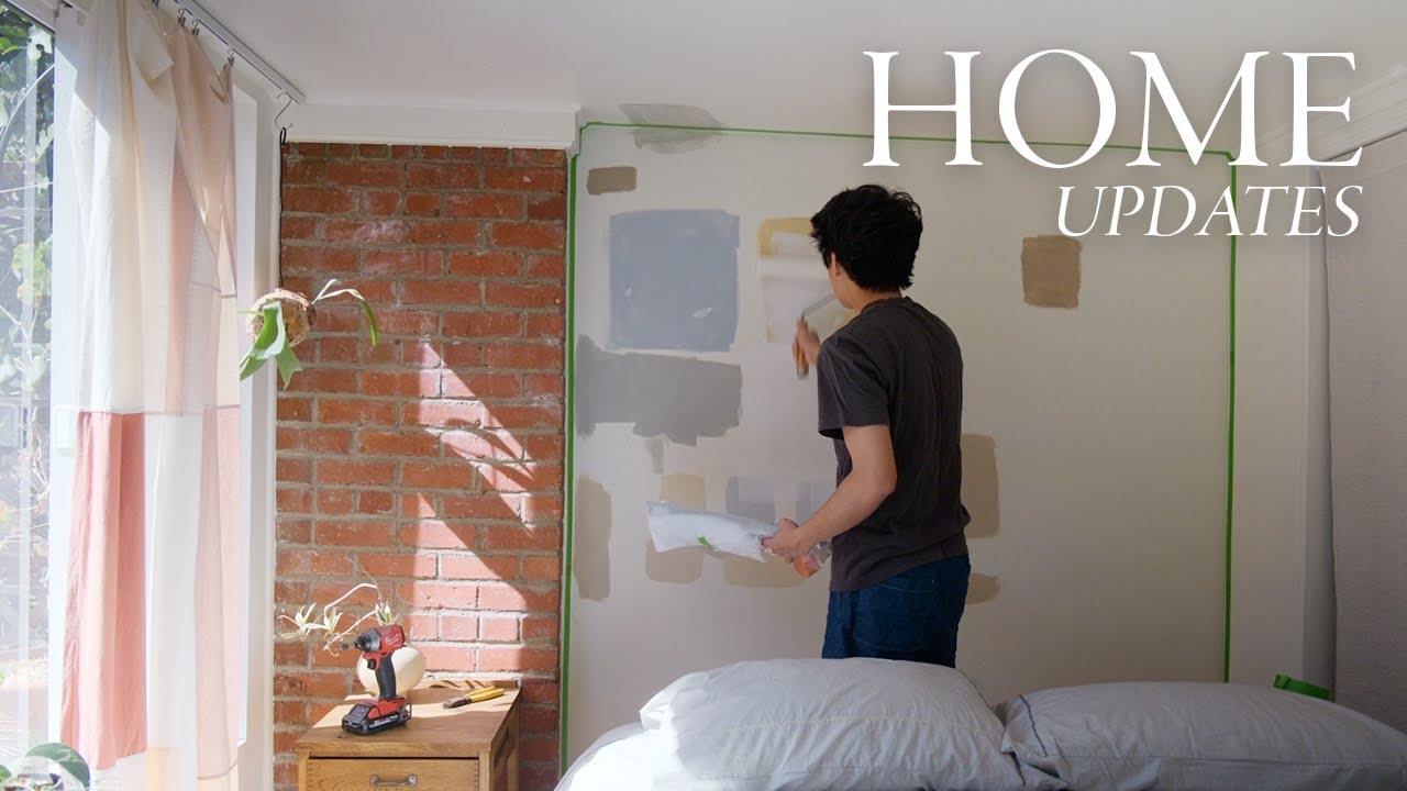 Home Updates | Bedroom makeover, finally decided on paint, new lighting