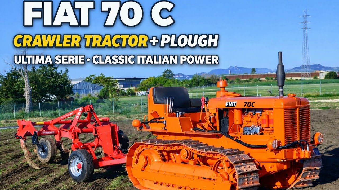 FIAT 70 C – ULTIMA SERIE ❤️ Crawler Tractor Power