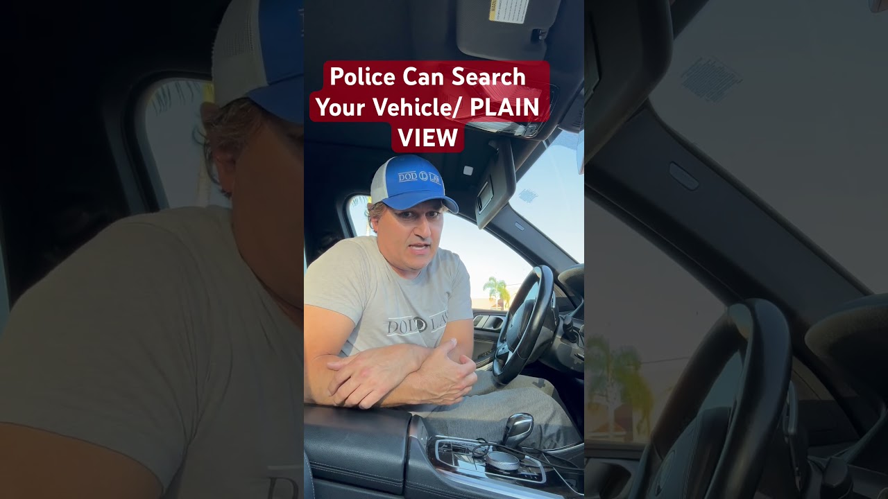 Police can search your vehicle if they see contraband in plain view #warrant #consentmatters