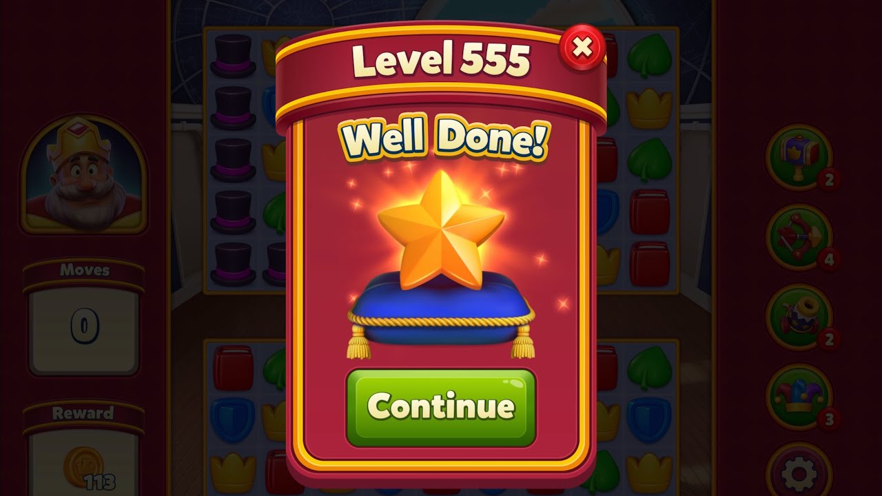 Royal Match - King Robert - Hard Level 555