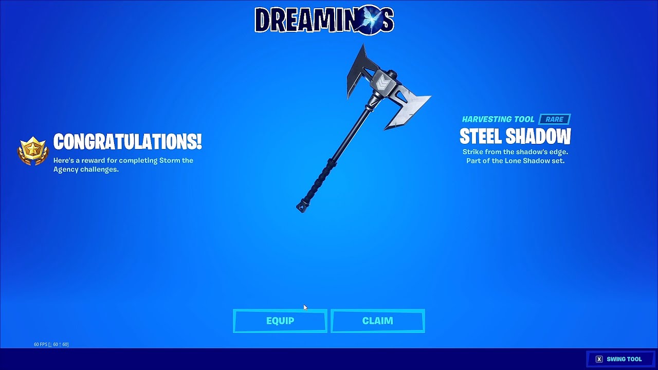 [Easy Challenge ] How to unlock *FREE* Steel Shadow Pickaxe in Fortnite - Storm The Agency Challenge
