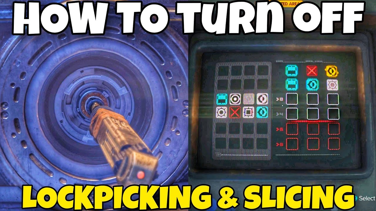 Star Wars Outlaws | How to turn off Lockpicking and Slicing Puzzle