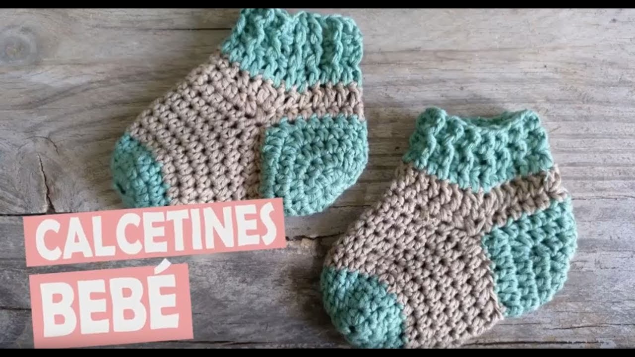 Calcetines para bebé a crochet