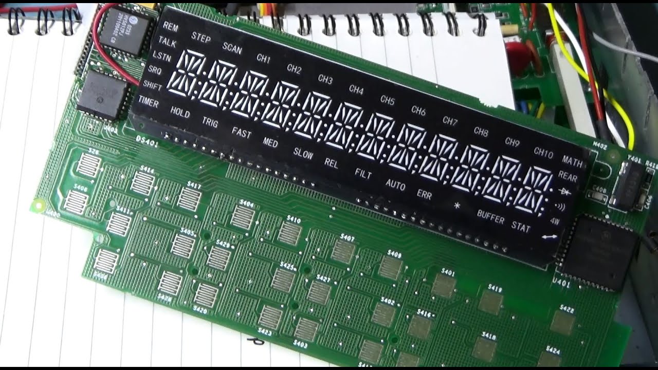 Keithley 2015, Часть 2. Ремонт платы дисплея.