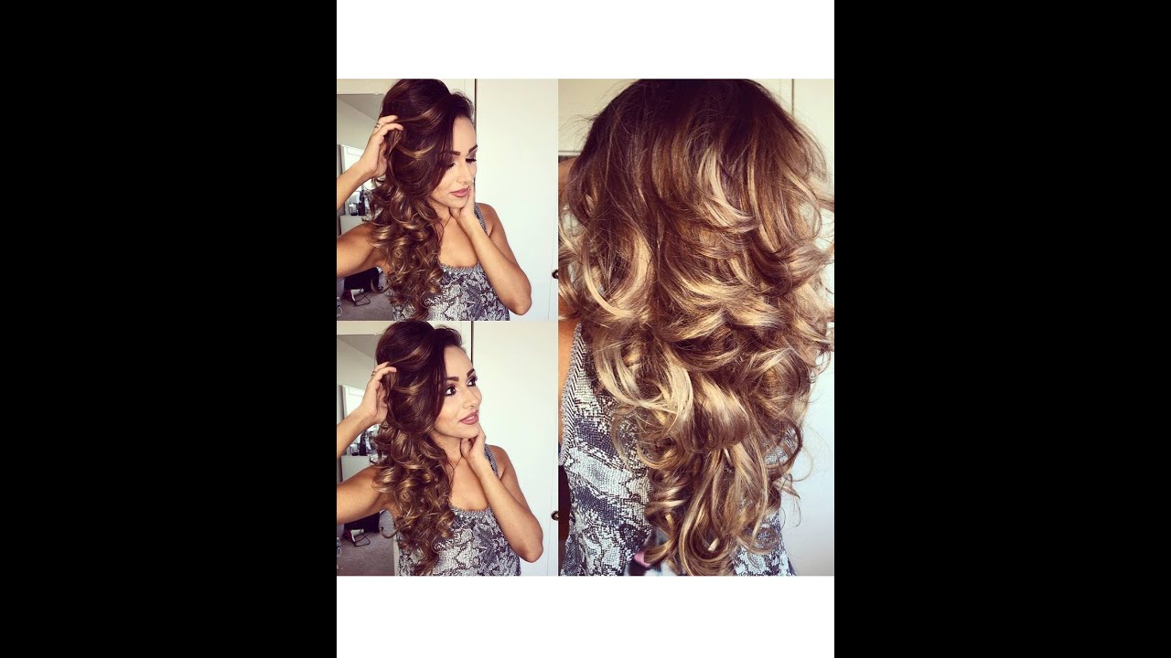 Easy and Bouncy Voluminous Curls using Hot Rollers-Hair Tutorial
