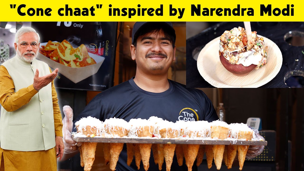 Surat's famous & Innovative Cone Chaat  | Indian Street Food
