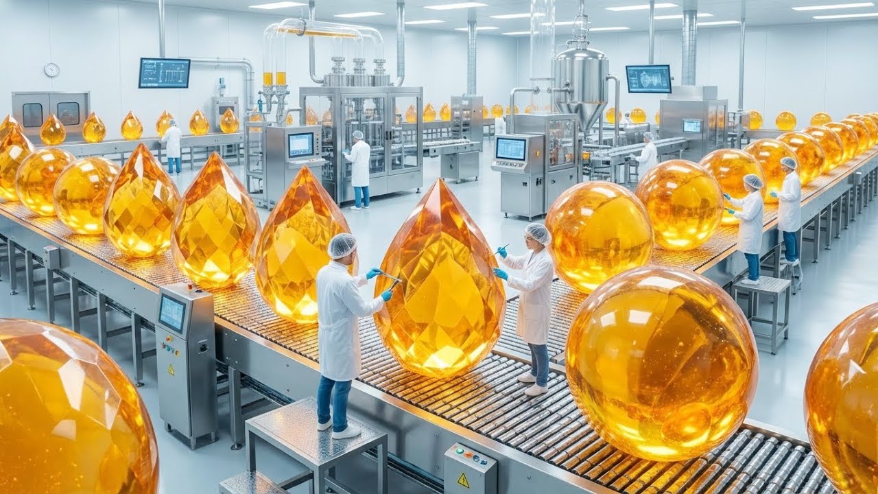 Inside Factory: Processing Acacia Tree Sap Into Gum Arabic Powder G-70 (Full Process)