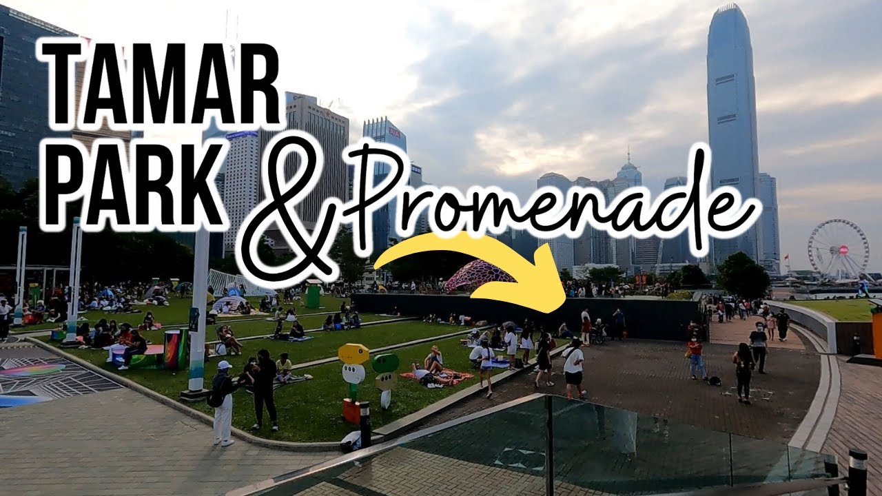 A WALK AT TAMAR PARK AND PROMENADE | ADMIRALTY HONG KONG #hongkong #walkthrough