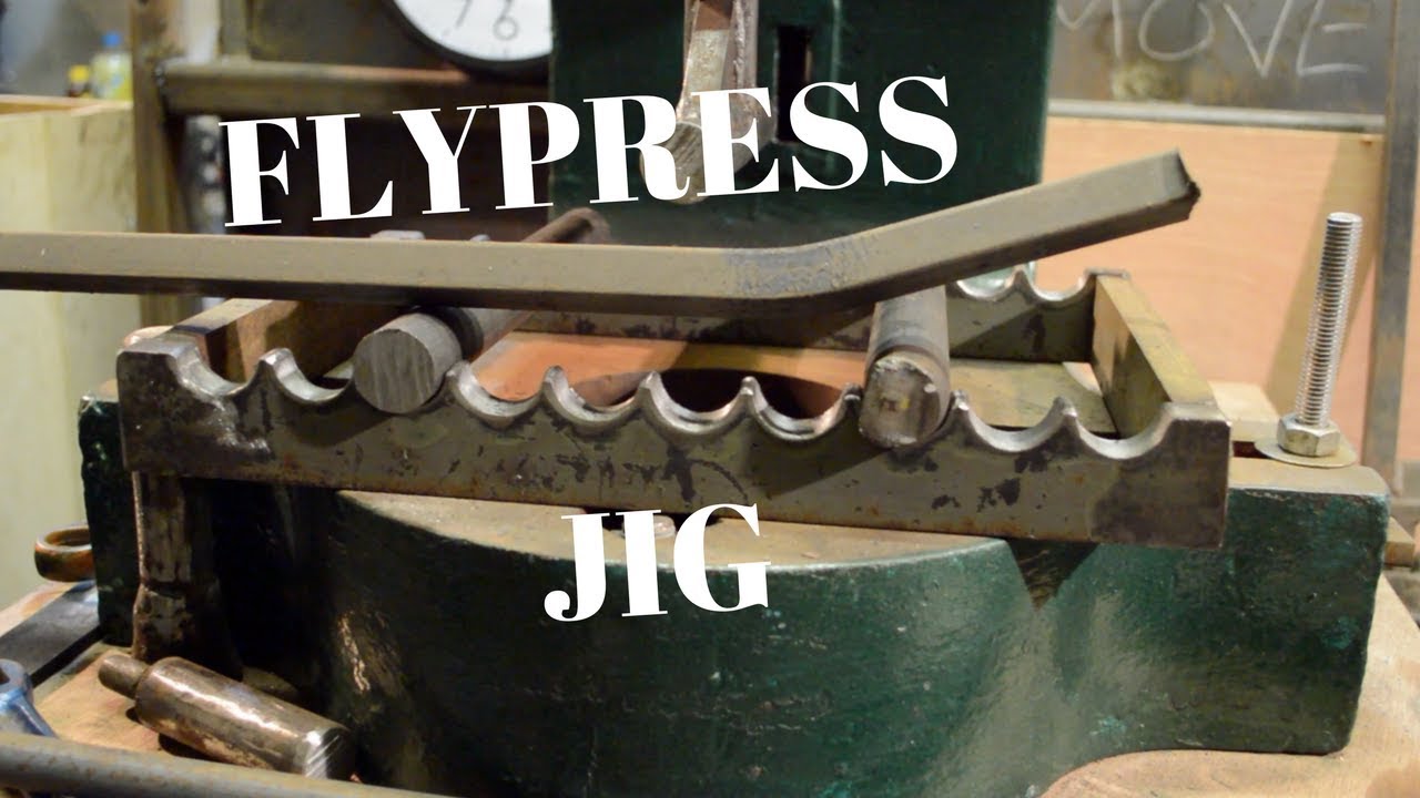 Flypress bending jig