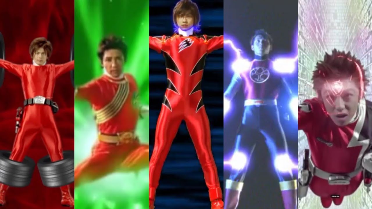 Senshi Red Henshim Compilation Carranger - Gokaiger #supersentaiseries #gogopowerrangers