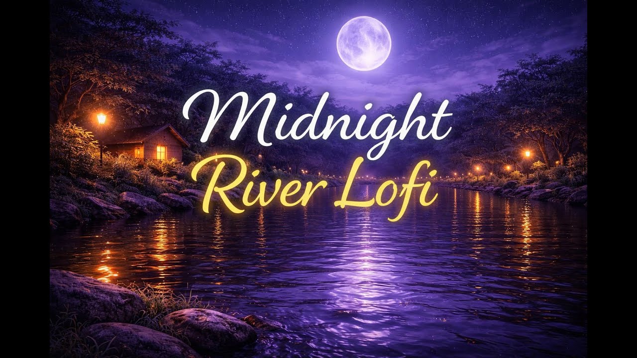 🌙 Midnight River Lofi | Calm Night Ambience for Deep Sleep, Relax & Focus (1 Hour)
