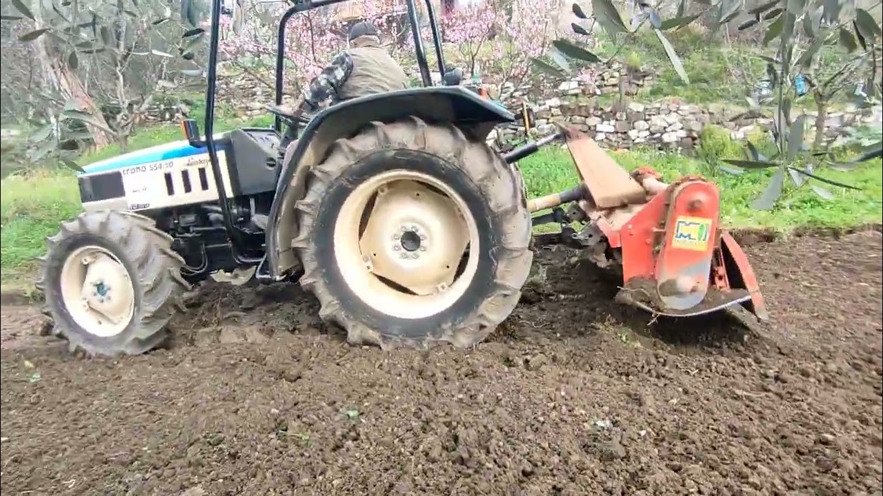 fresatura con il trattore